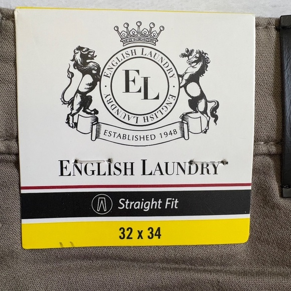 English Laundry 32x34 Men's Pants, Straight Fit, Tan, NWT - Picture 8 of 16